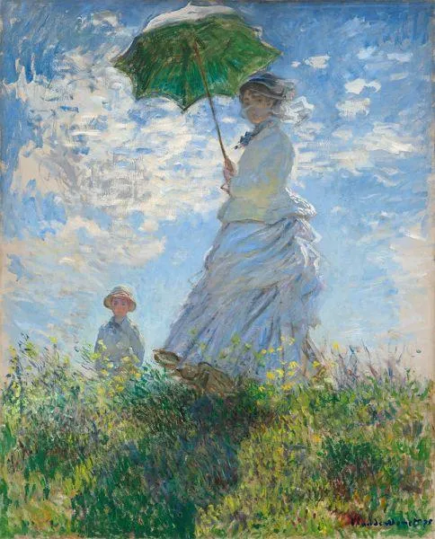 Woman With A Parasol Madame Monet